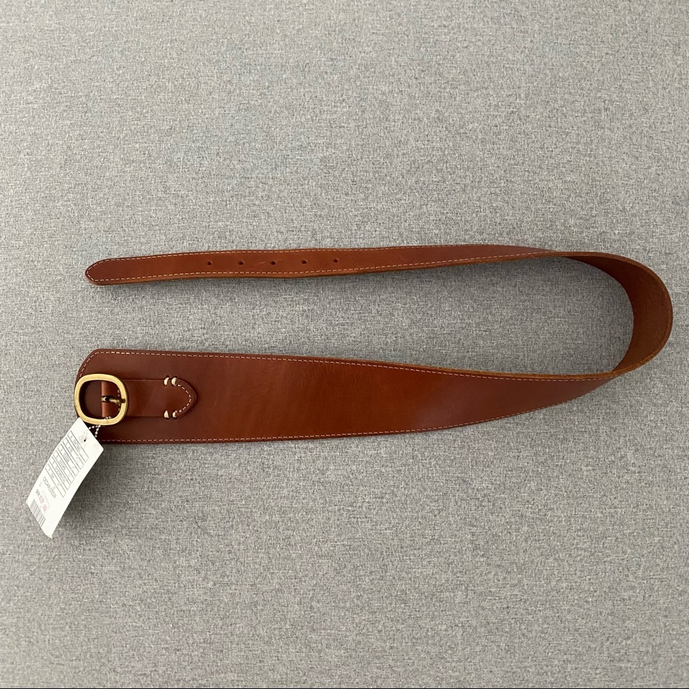 Anthropologie Brown Asymmetrical Belt